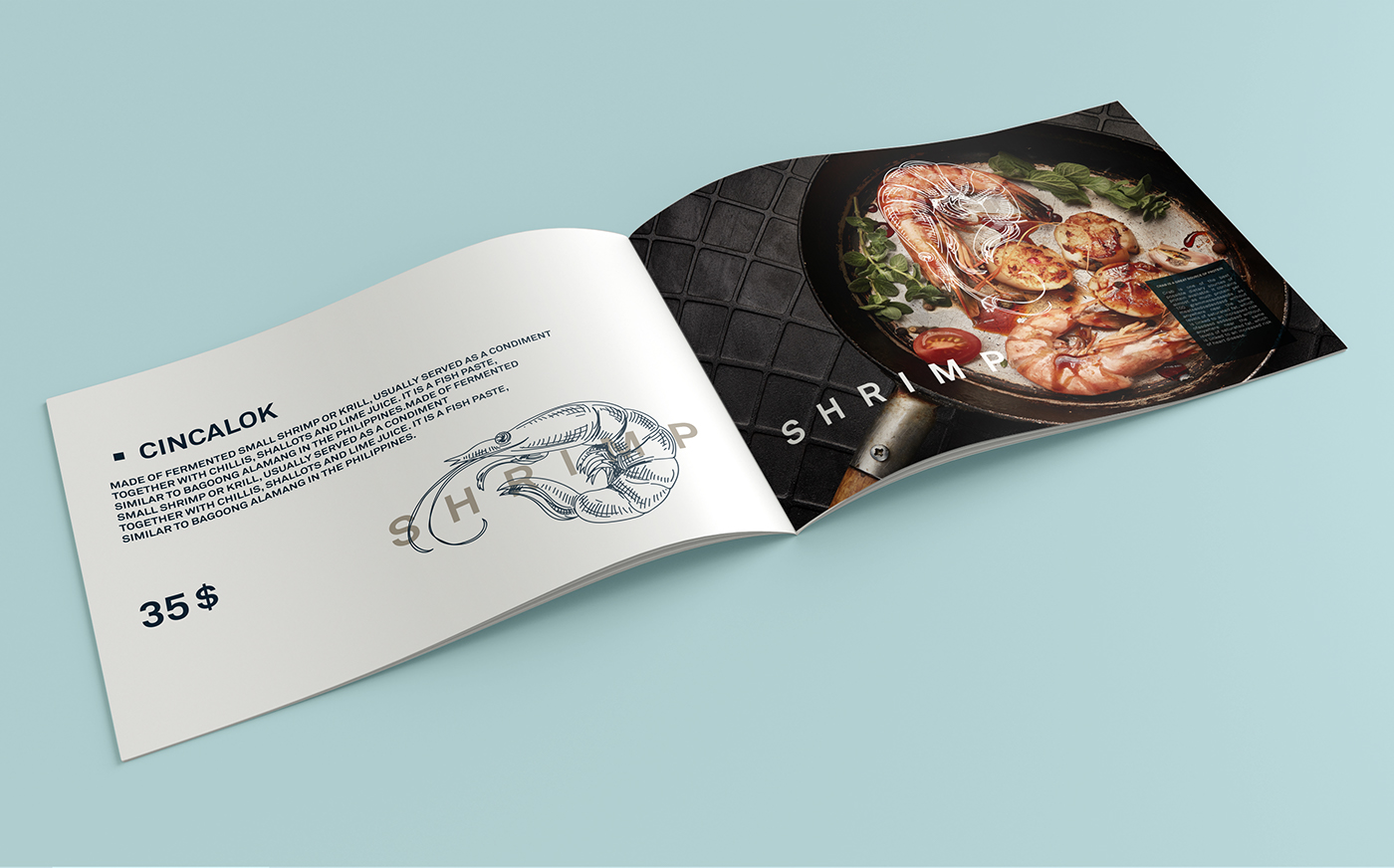 seafood restaurant Food  engraved art direction  menu shrimp fish crab lobster