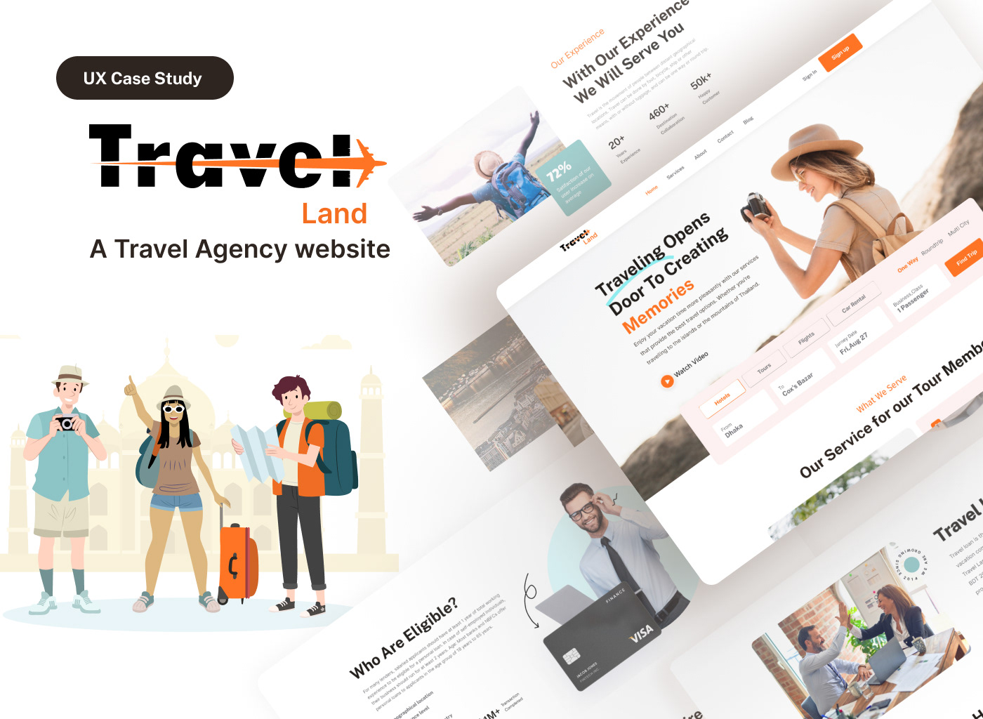 Case Study figma design Full Project Travel travel agency Travel UX Travel Website Travel website design UX Research Website Design