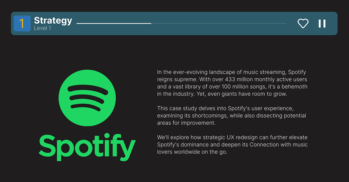 spotify UX Research redesign ux 5s principle