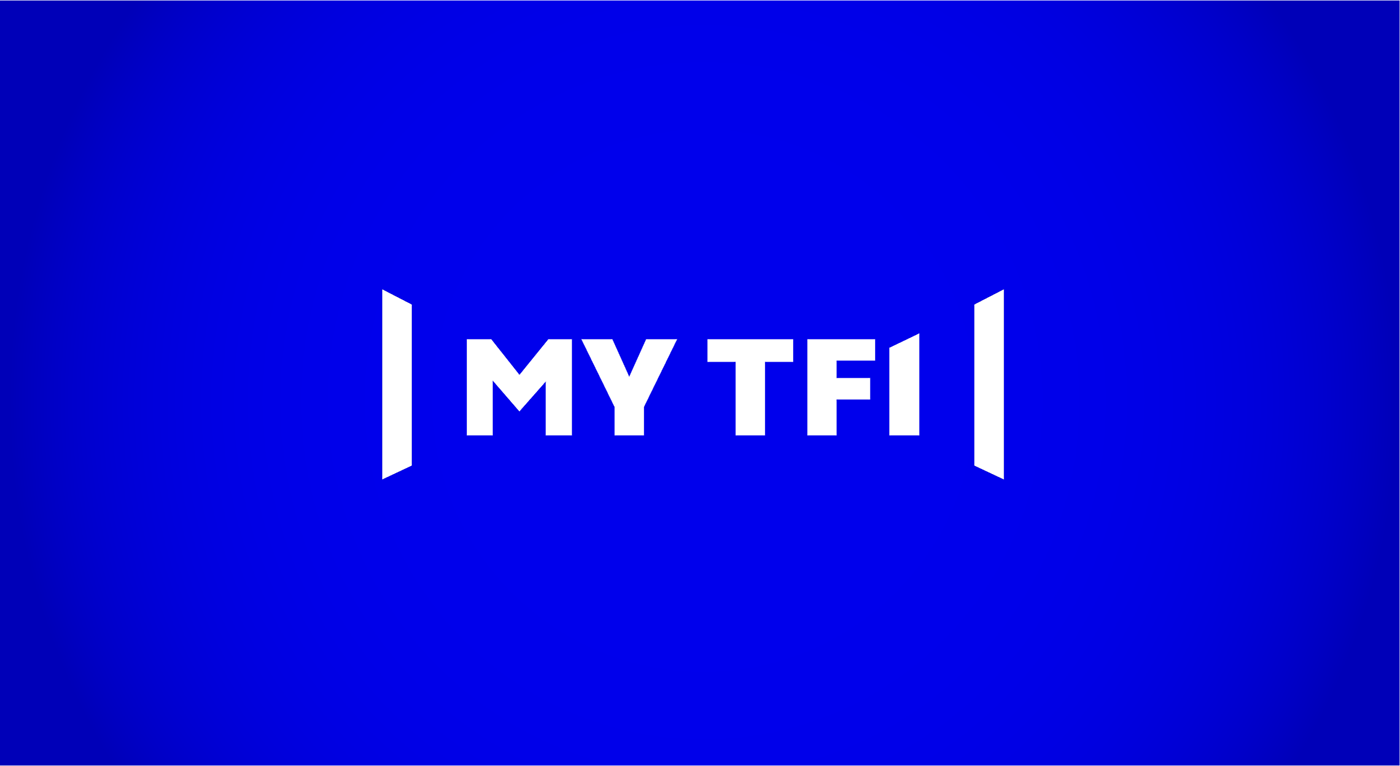 tv TF1 VOD digital Web blue movie font Experience television