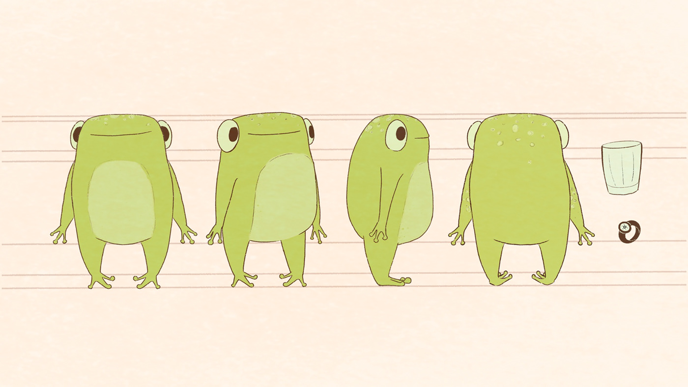 2D Animation animacion animacion 2d animation  animation 2d Character design  frogs ranas School Project short story