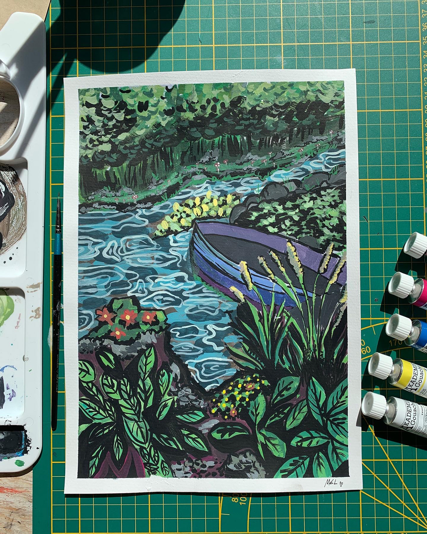 Drawing  ILLUSTRATION  artwork gouache painting TRADITIONAL ART