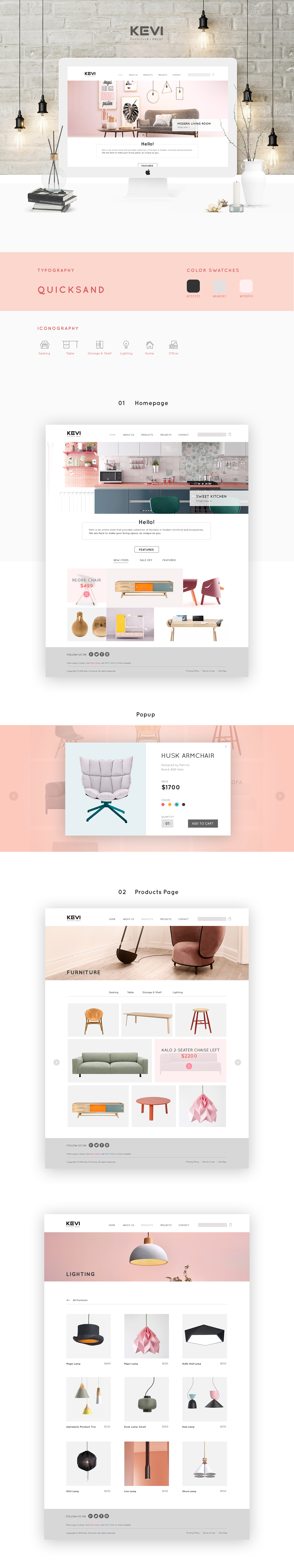 Website furniture e-commerce interior design 