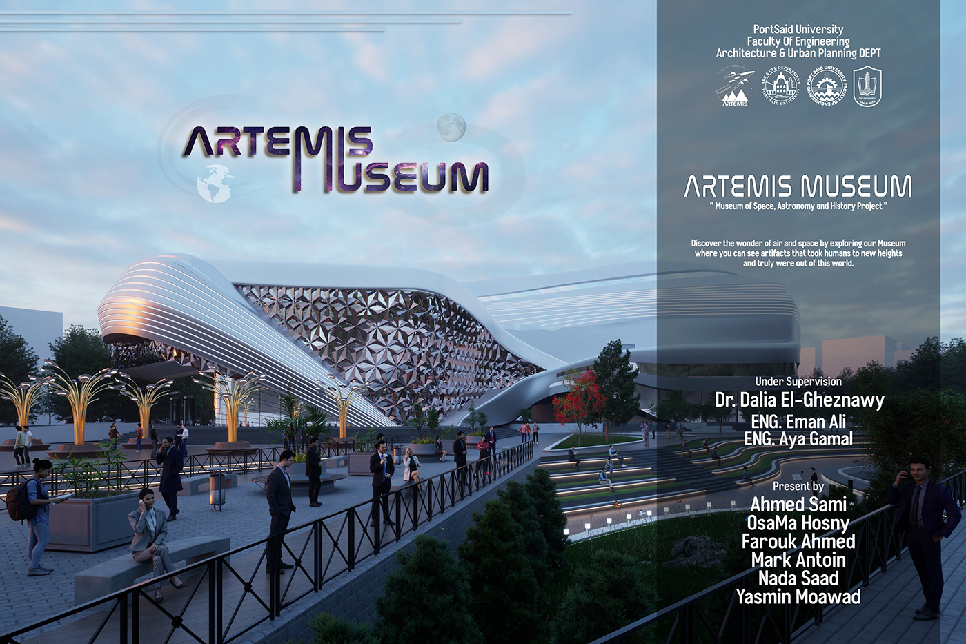 Space  museum Exhibition  design artemis architecture 3D twinmotion exterior spacemusem