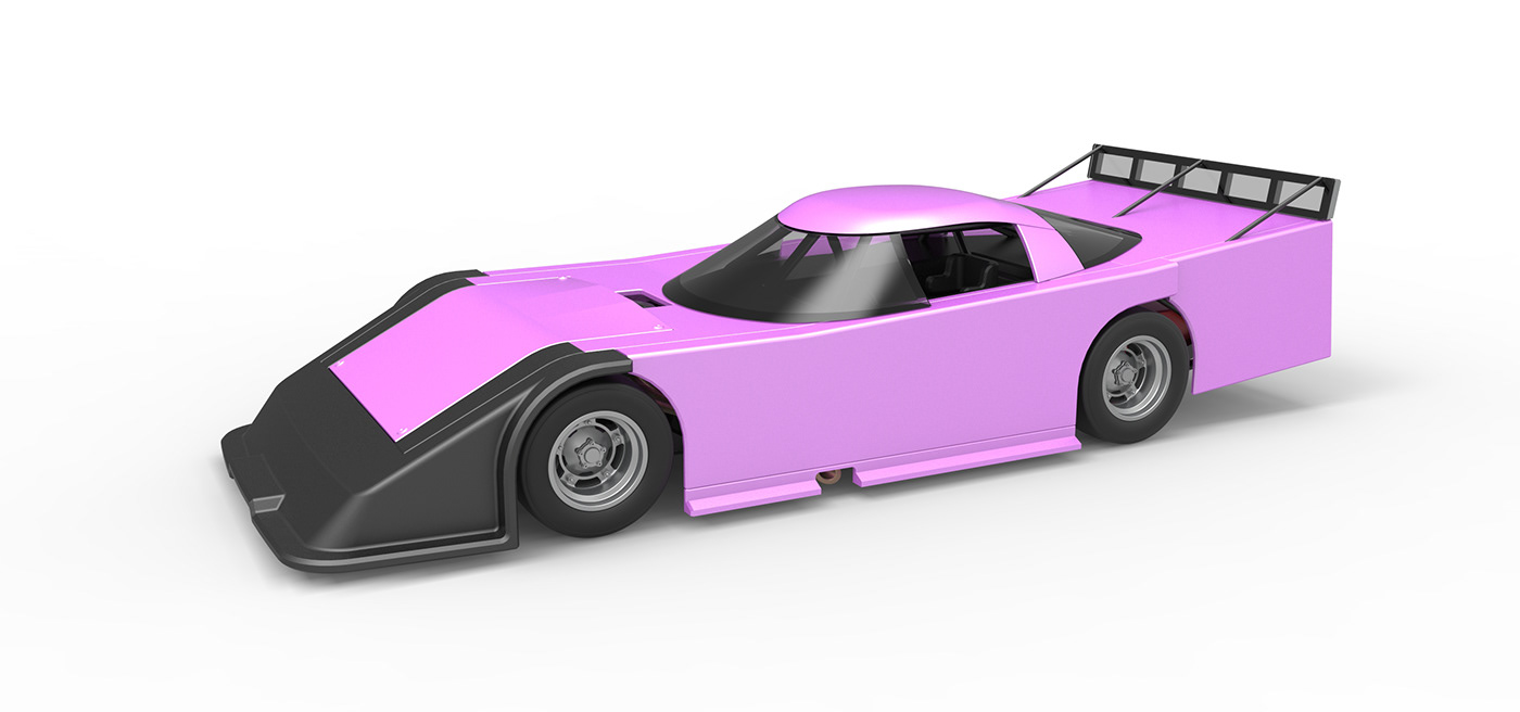 race car vintage toy 3D printable v8 outlaw race car Outlaw Super late model super late model