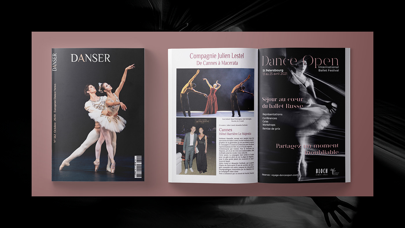 ballet branding  dance open editorial design  Sport association Sport event Web Design 