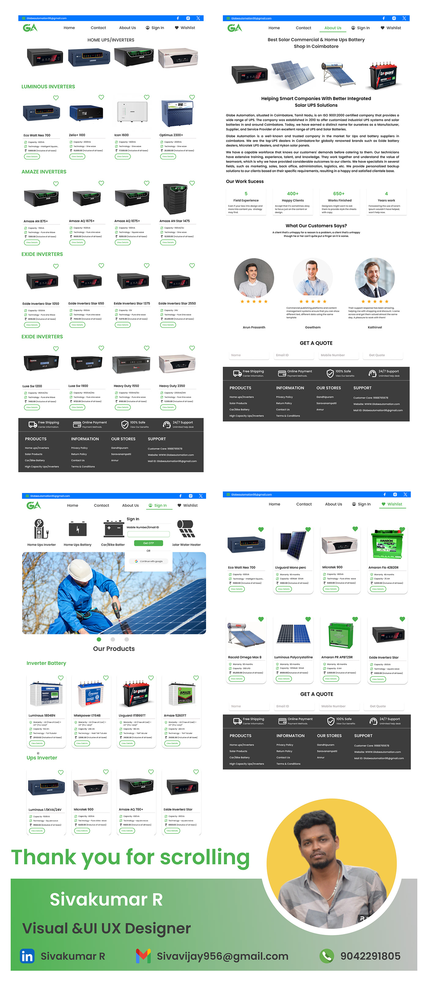 Web Design  Service Website landing page ui design Web user interface Experience UI/UX Sales Page Design
