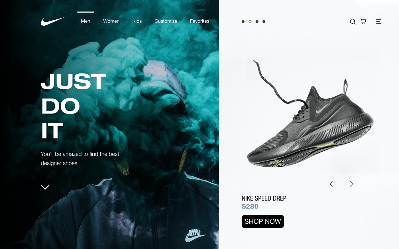 Nike Website Concept on Behance