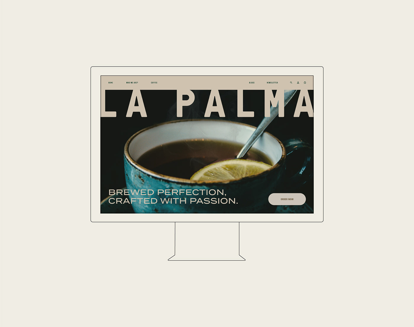 branding  Coffee cafe espresso palm Italy roastery coffee shop tea ppackaging