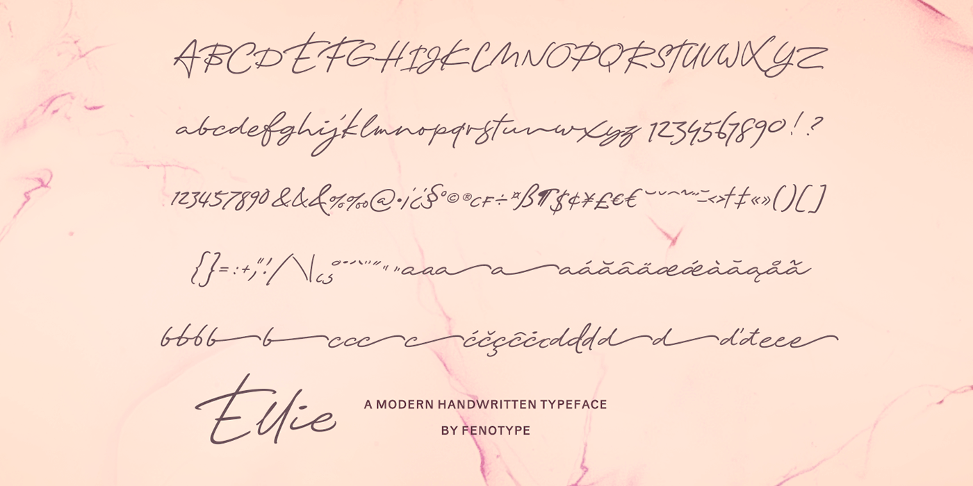 brush elegant fancy feminine font girl handwriting Logotype Script Typeface