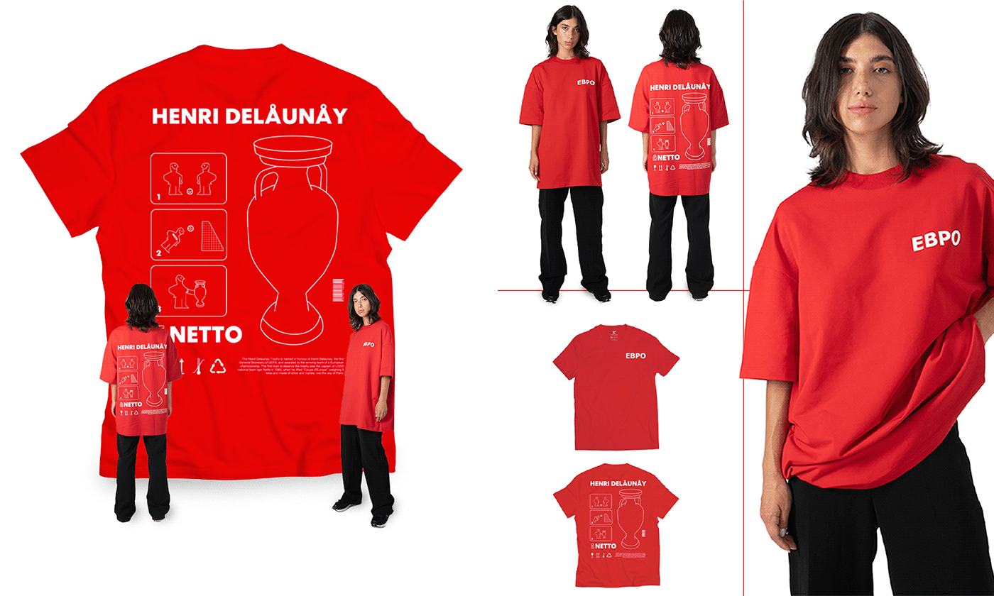 euro merchandise sports T-Shirt Design