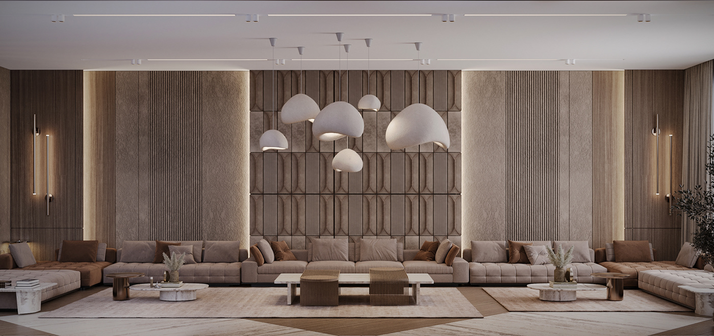 interior design  Render 3ds max modern corona architecture visualization 3D