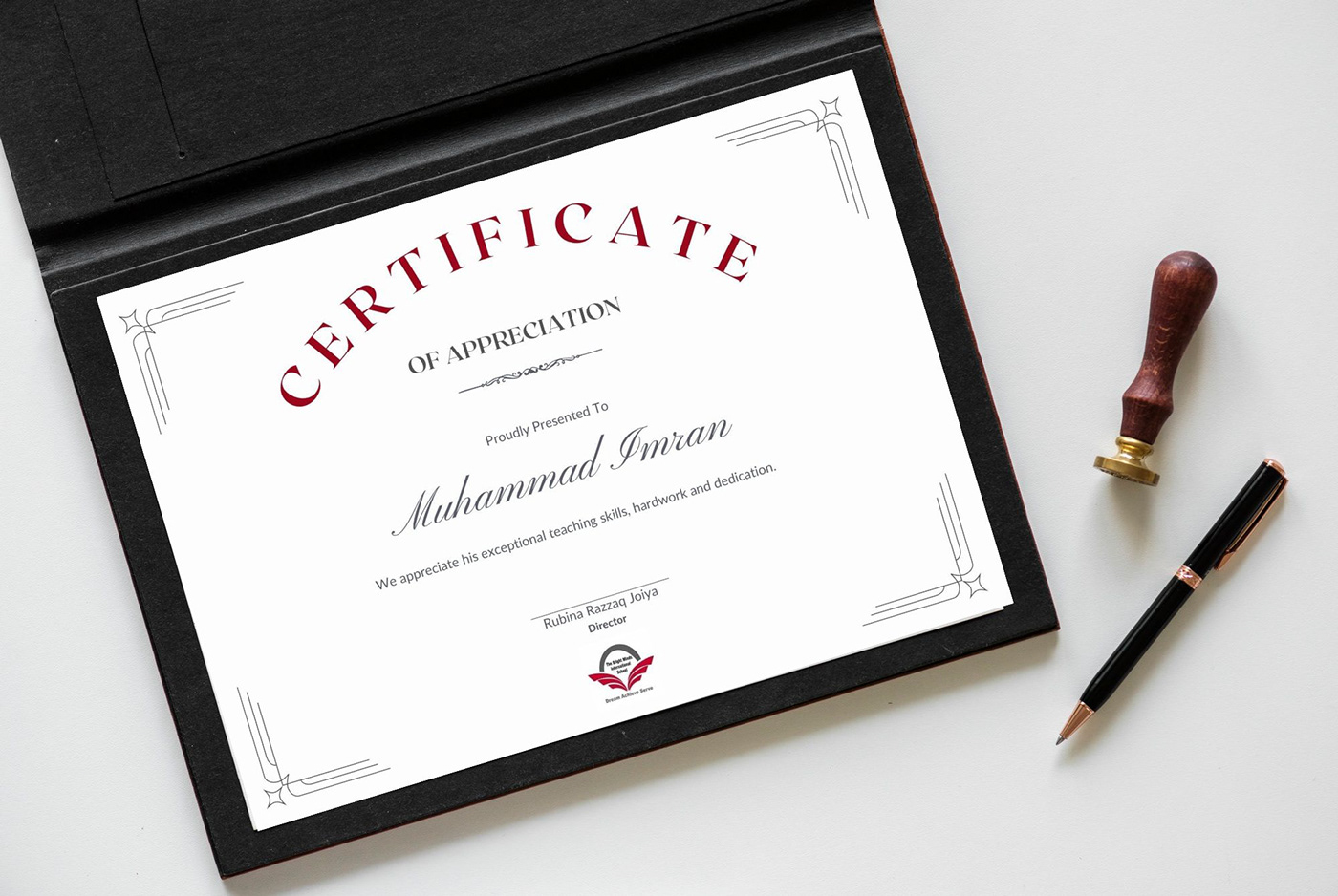 design certificate design Certificates award achievement Acknowledgement Appreciation certificate template teaching graphic design 