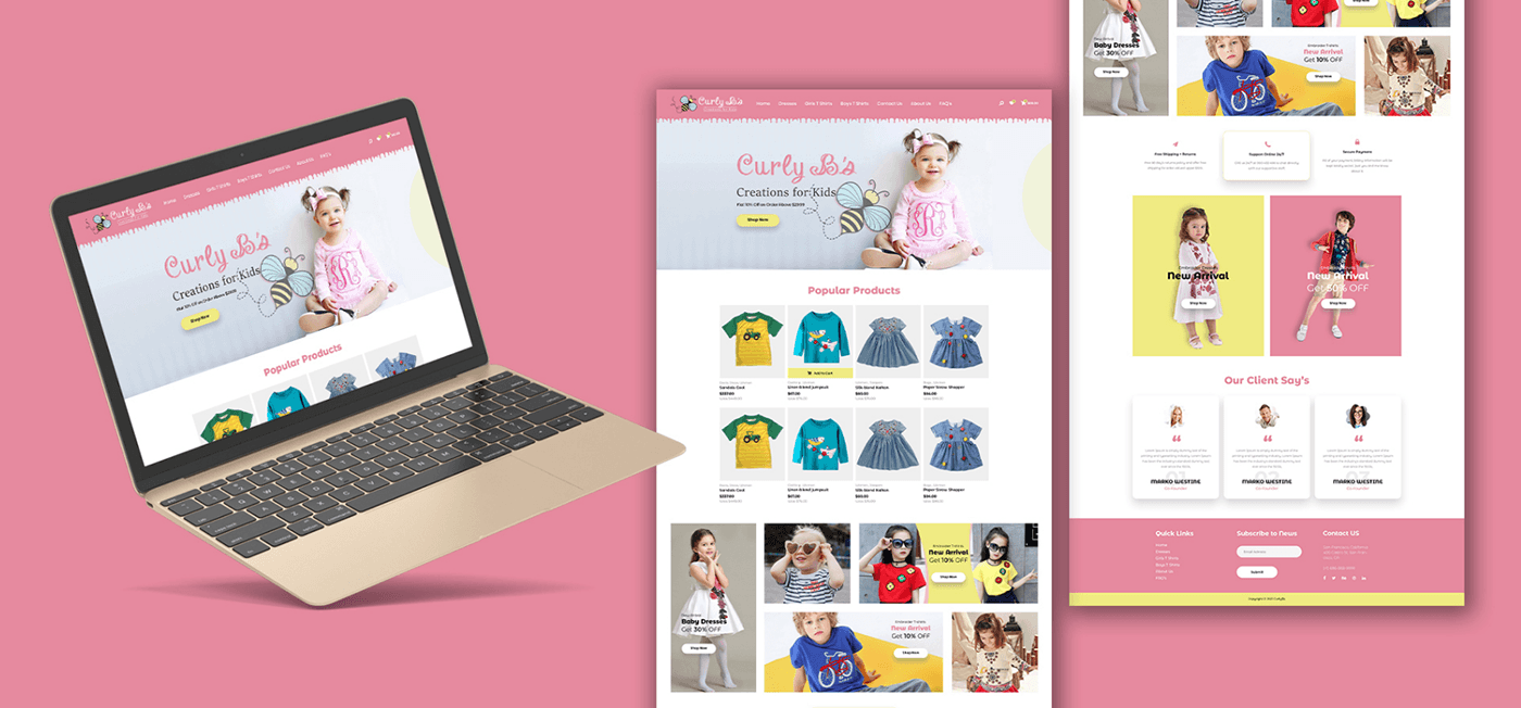 Web Design  graphic design  Shopify