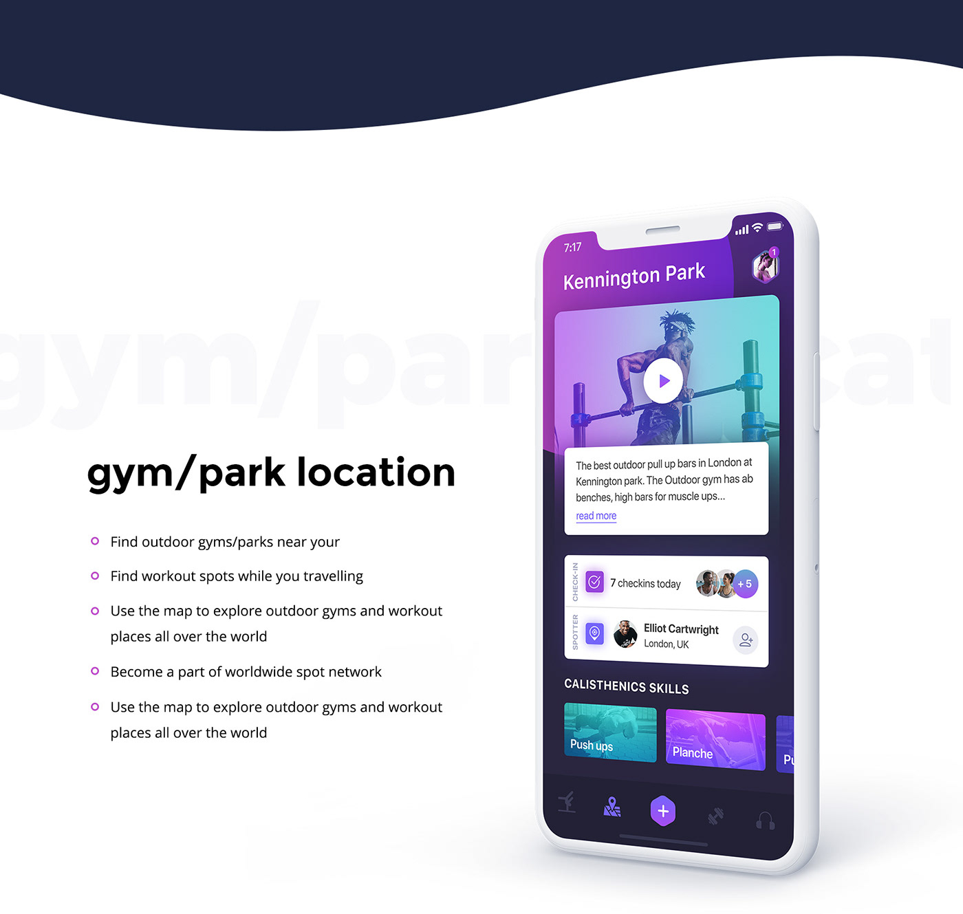 fitness sport UI ux gym fitnessapp mobileapp
