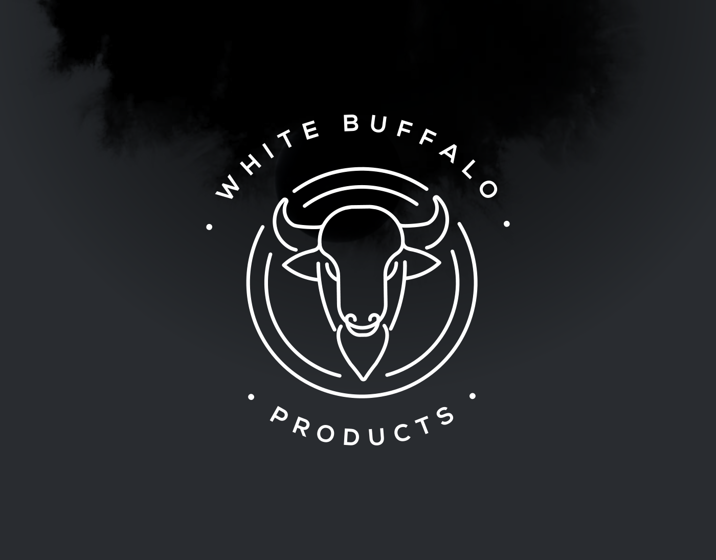 logo brand black White Buffalo Spa soap body identity outline