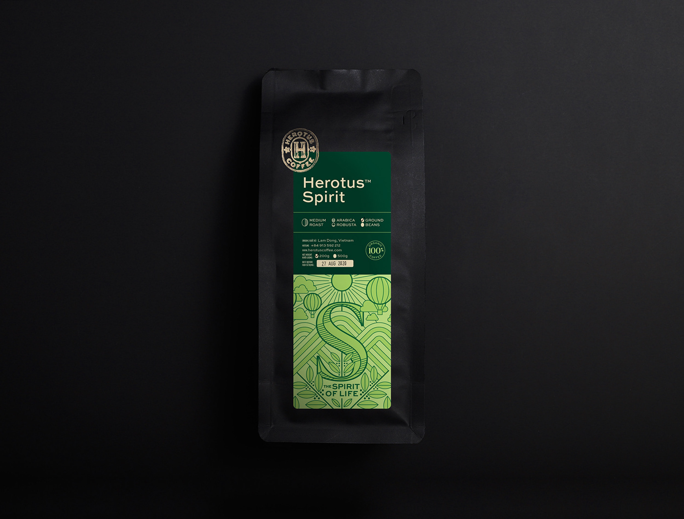 brand identity Coffee Packaging Label