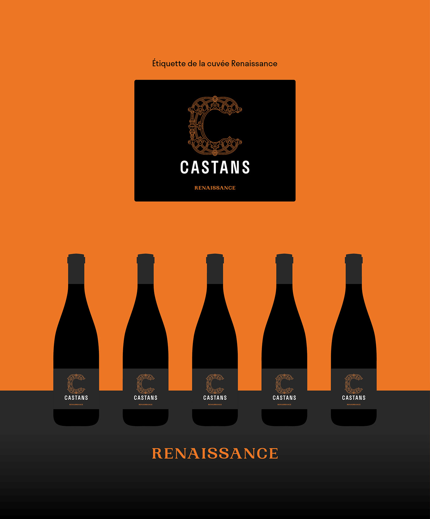 branding  design de marque Etiquette de vin identité visuelle languedoc lettrine Logotype monogram wine wine label