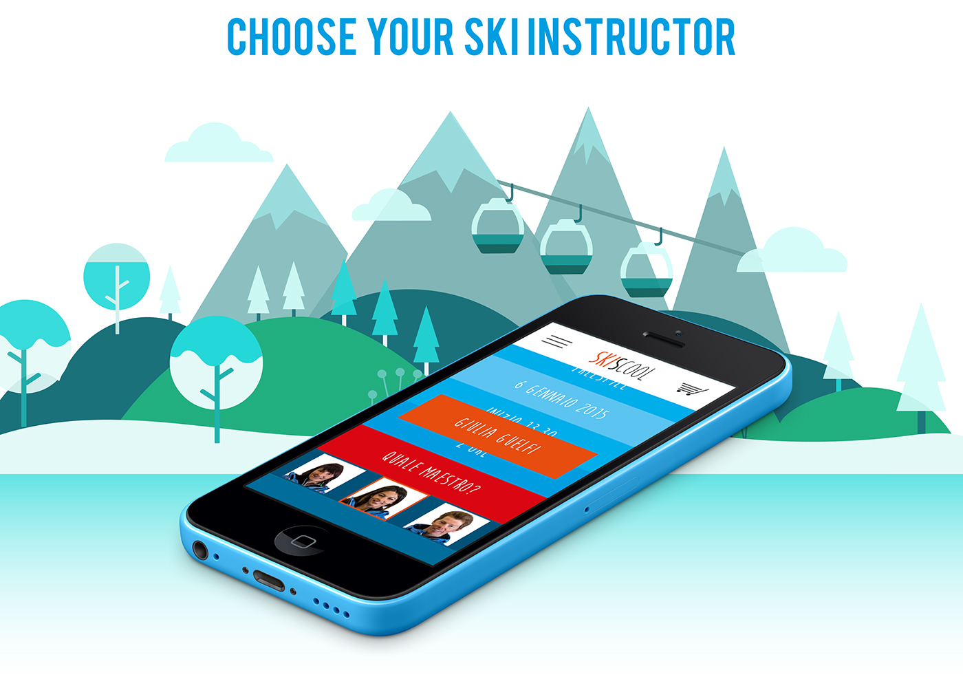 applicazione scuole sci montagna lezione iphone mountain Ski lesson school ios snowboard snow Fun Instructor