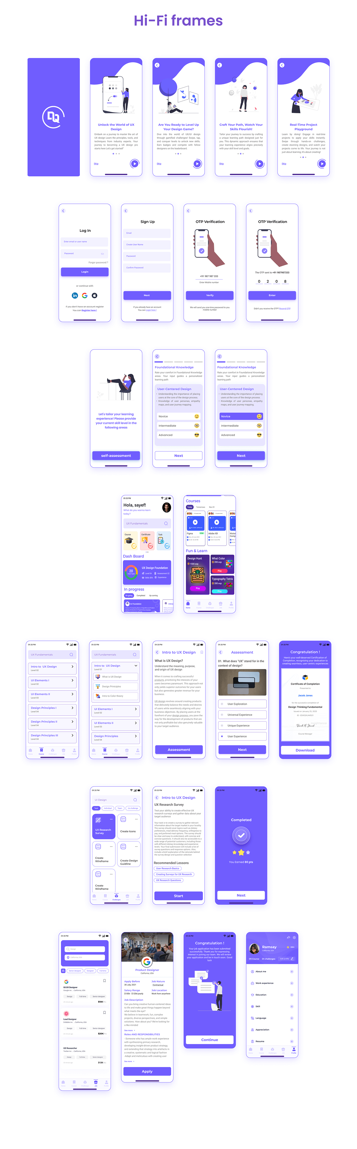 Figma user interface landing page user experience Mobile app application andriod