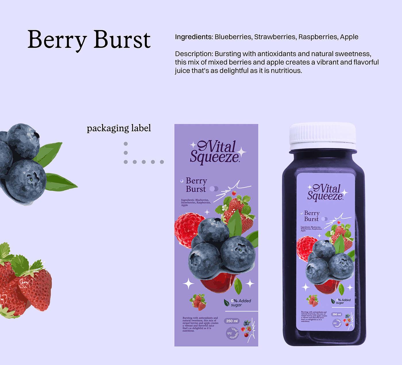 Food  brand identity design visual identity Packaging fresh Fruit drink beverage packaging design