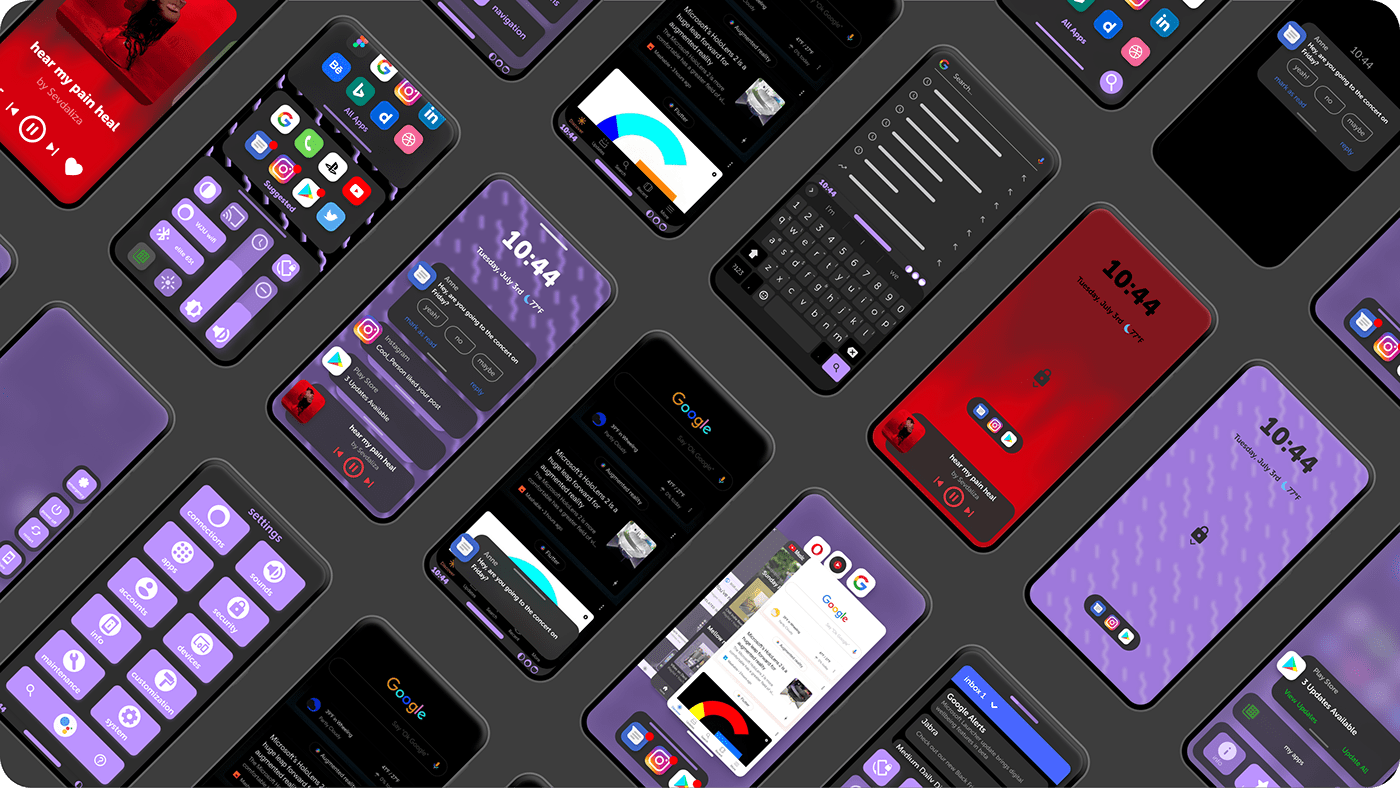 UI ux phone mobile operating system update