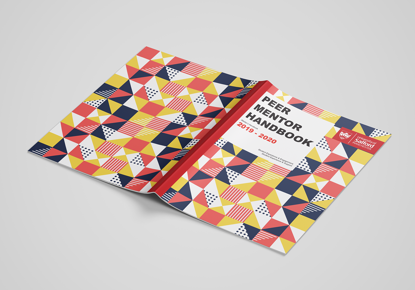 pattern design  editorial design  university of salford InDesign Illustrator memphis design memphis pattern