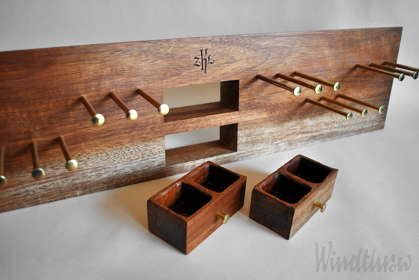 tie classy drawer mahogany Custom monogram woodwork blacktie windthrow
