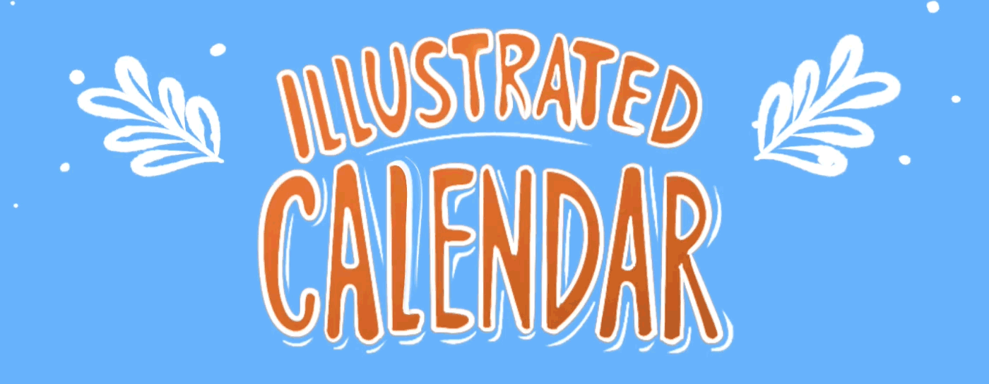 ILLUSTRATION  Digital Art  cartoon digital illustration Procreate calendar new year Christmas card holidays