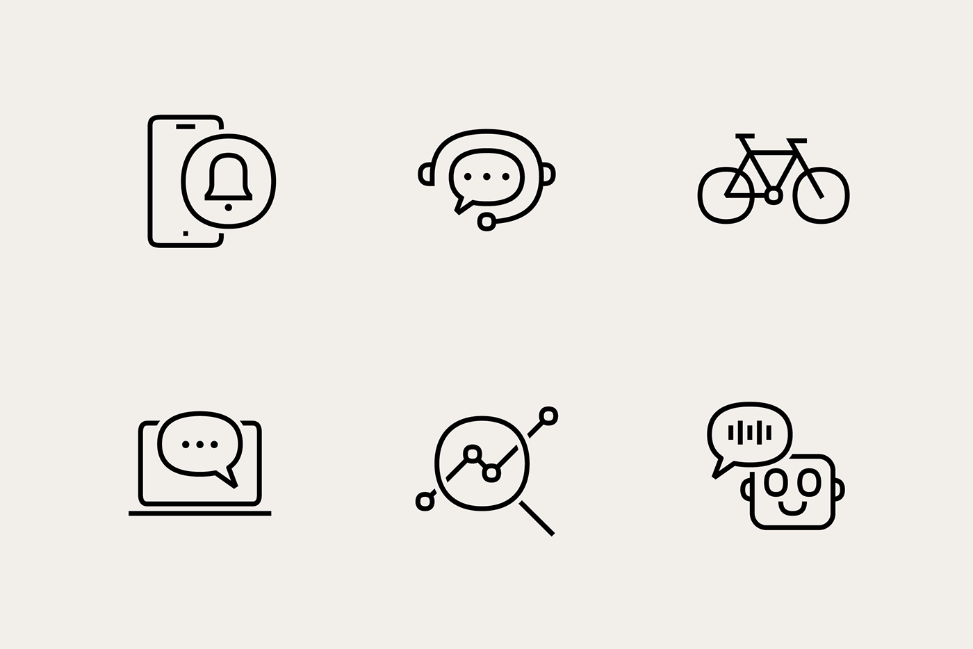 design icons UI/UX Coffee brand identity barcelona pictogram