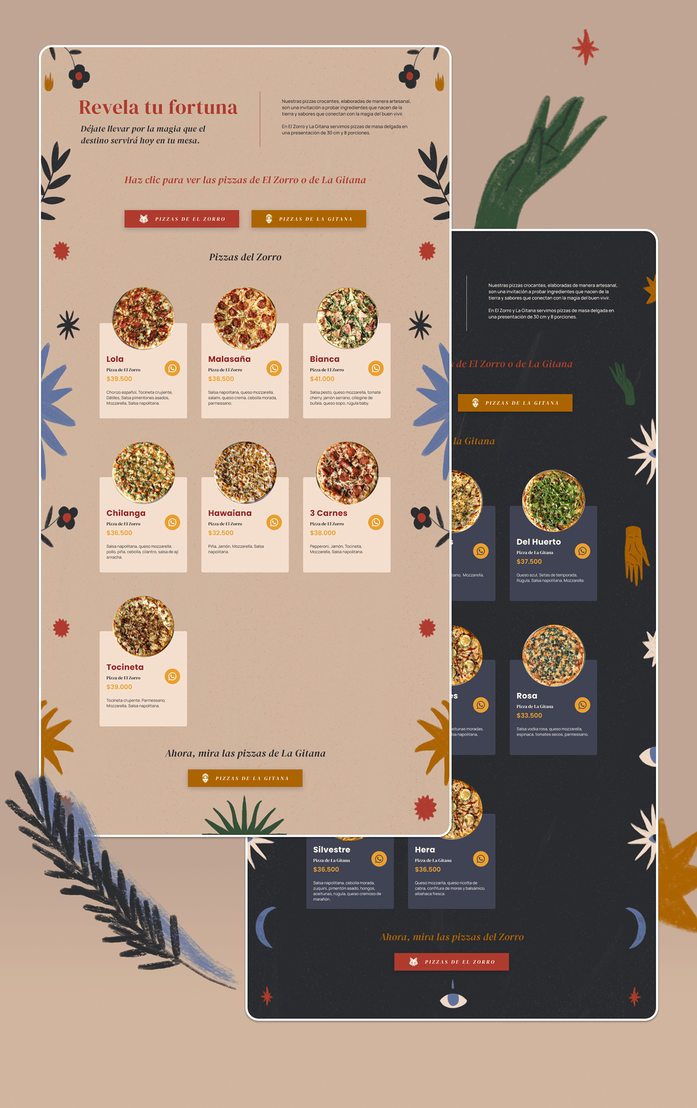 Figma Interface mobile restaurant visual identity Web Design  graphic design  UI UX design Webflow