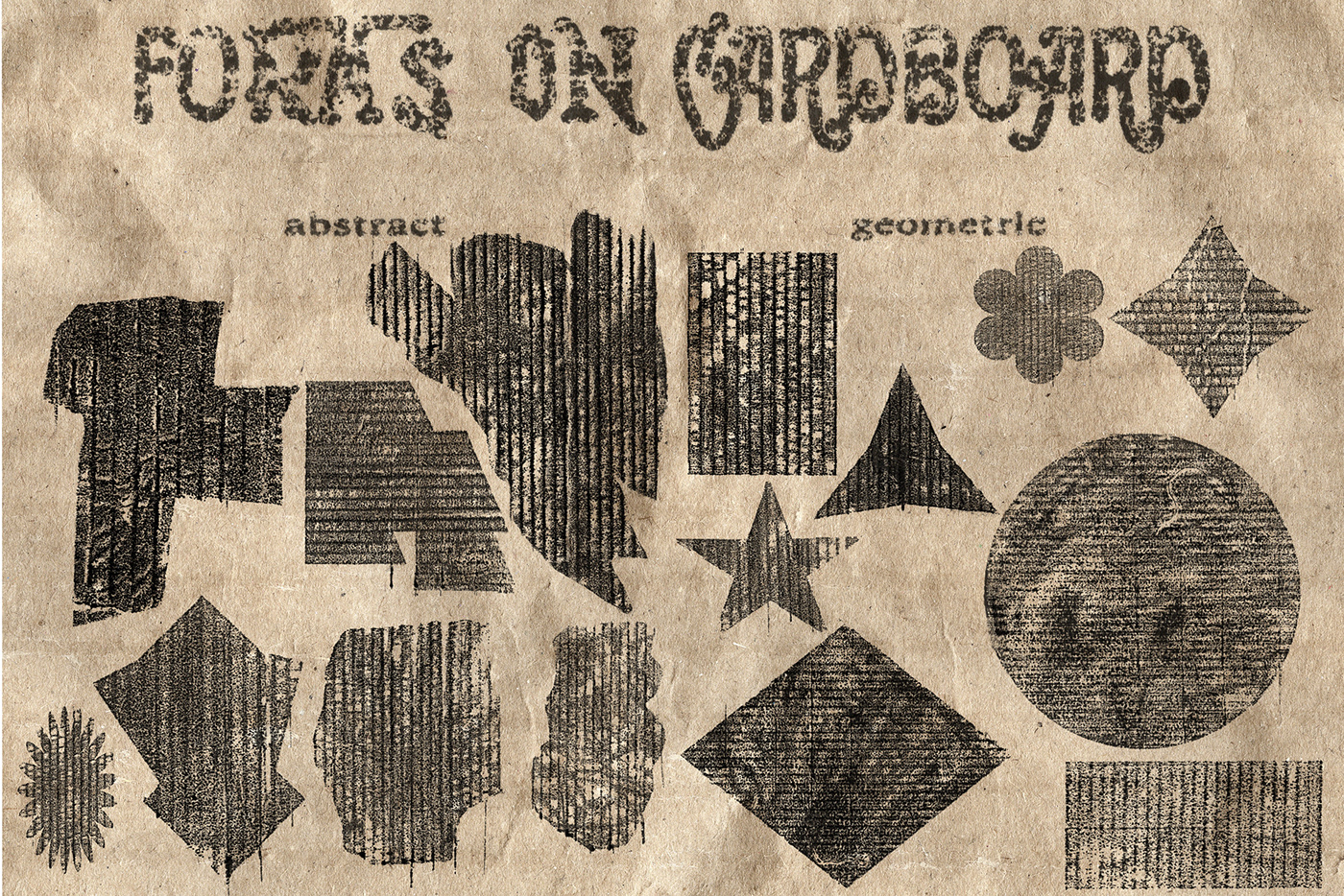 grunge vintage Retro graphic design  paper texture photoshop cardboard Y2K typography  