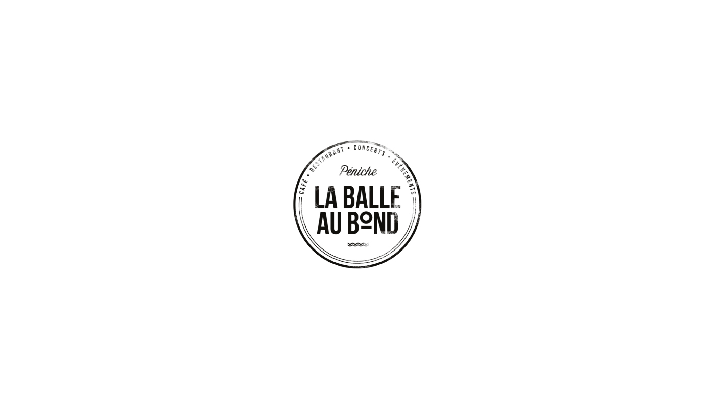 Paris ecv peniche La balle au bond  Barge logo marine poster Website