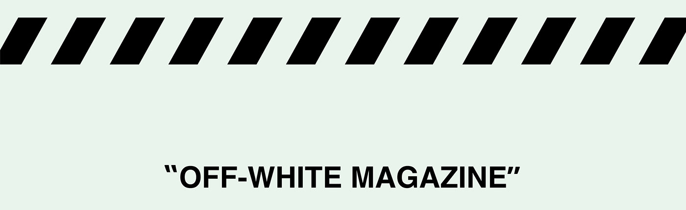 virgil abloh off white magazine editorial Fashion  Blog Nike stripes Layout design