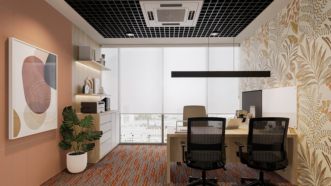 interior design  Render Office cabin architecture visualization archviz 3D vray renderviz
