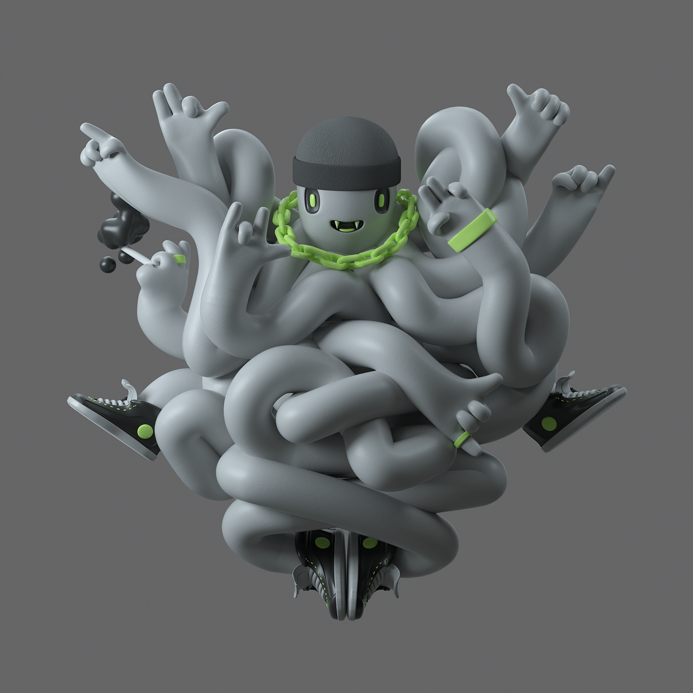 3D art art toy Character Character design  design happymondaysforever sculpture toy vinyl