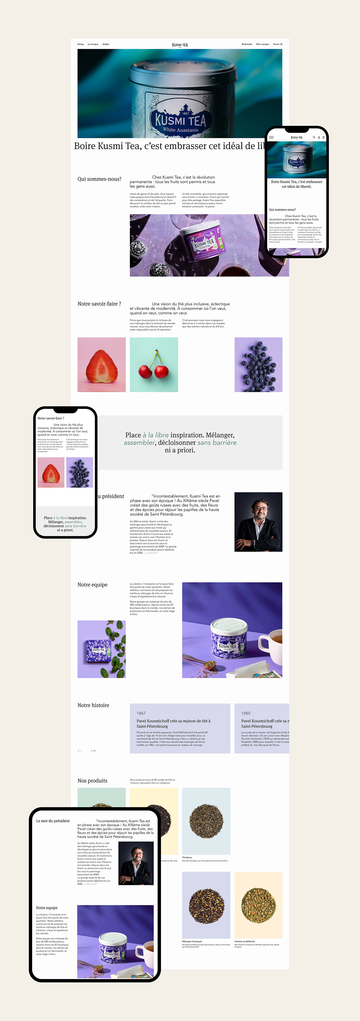 drink e-commerce Ecommerce redesign tea UI/UX uprock ux Web Design  Website