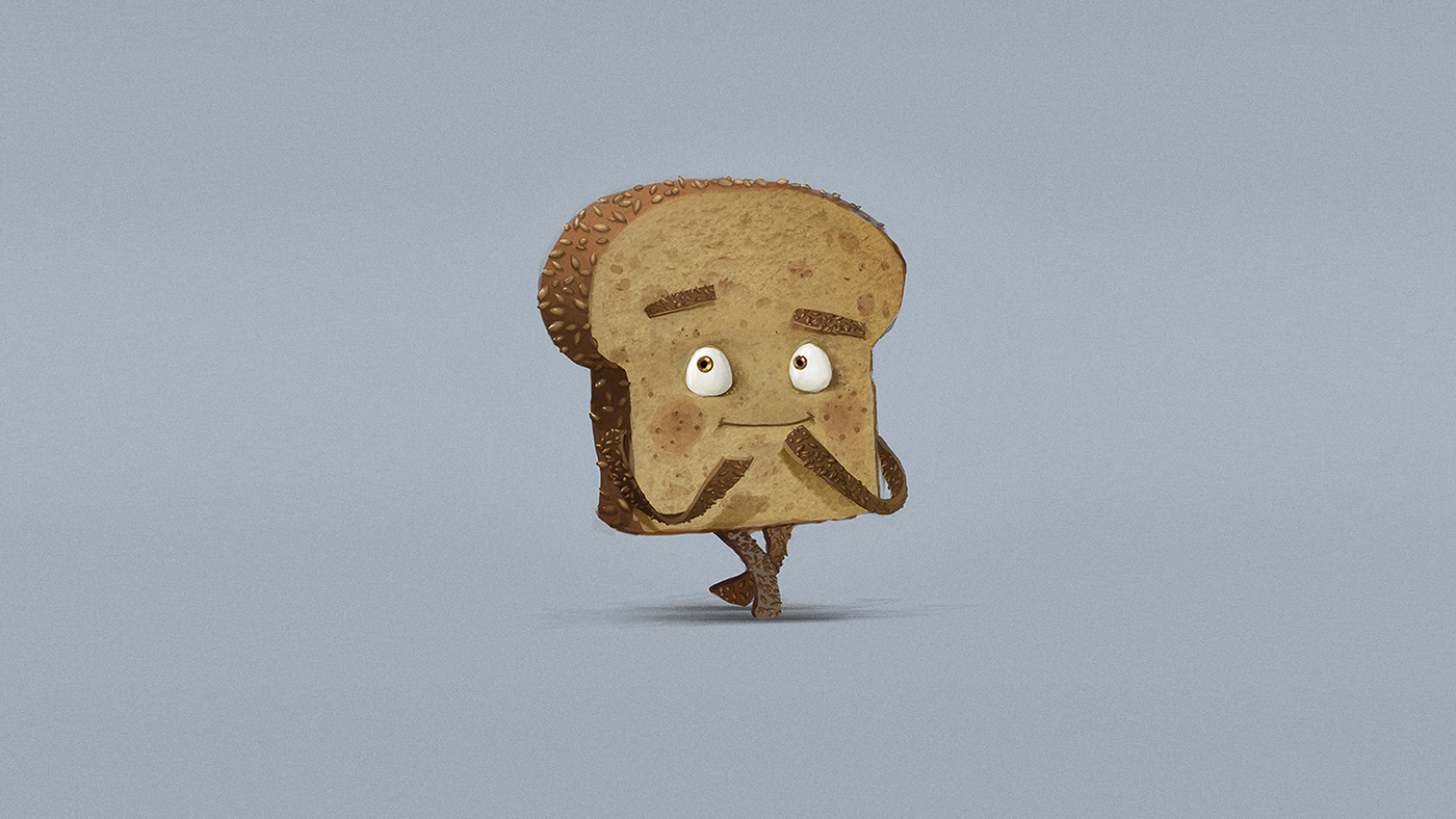 breakfast concept art Food  Cream Cheese waffle goiabada pão de queijo bread tv spot colorkeys
