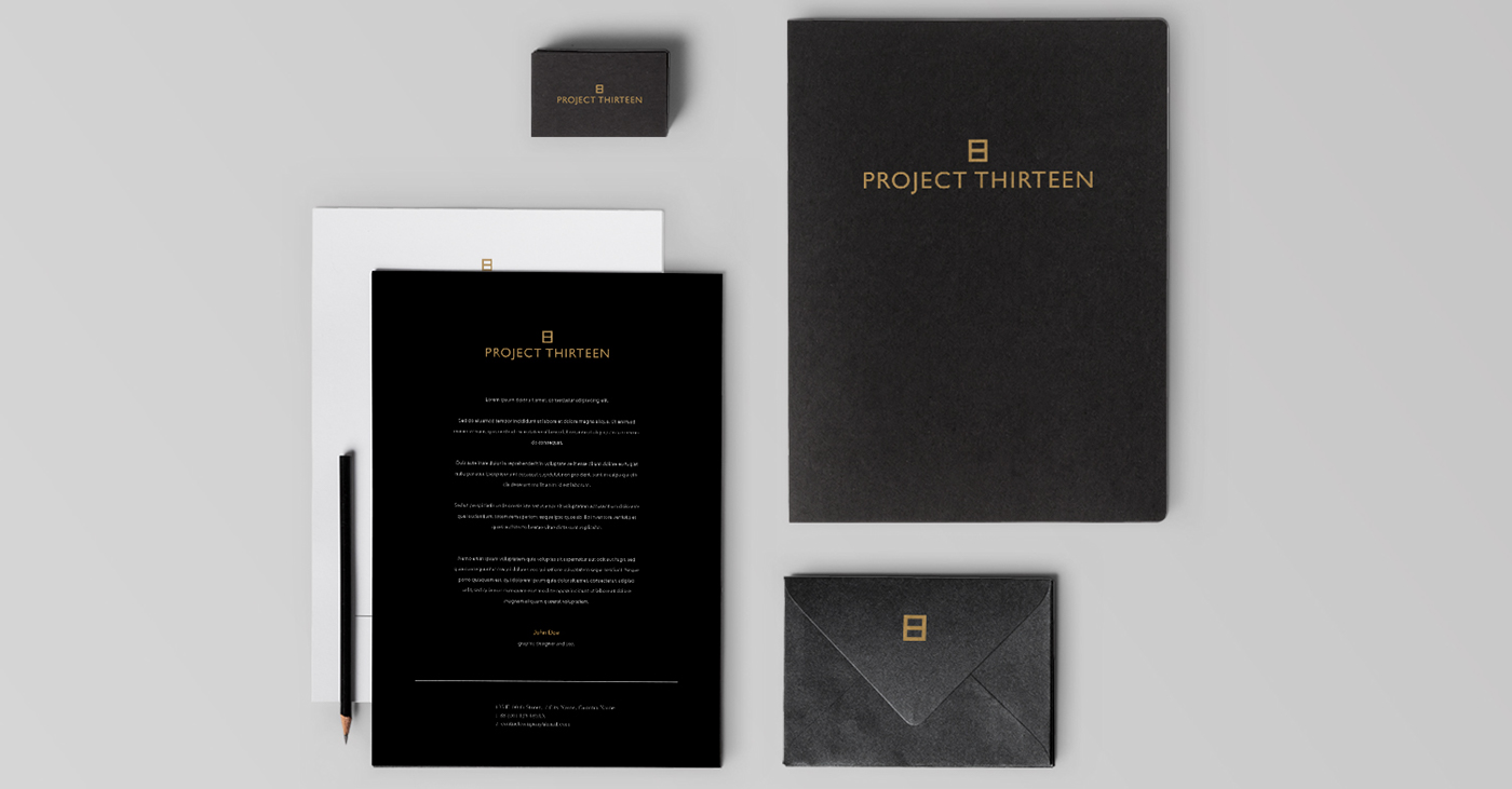 Project Thirteen branding  visual identity