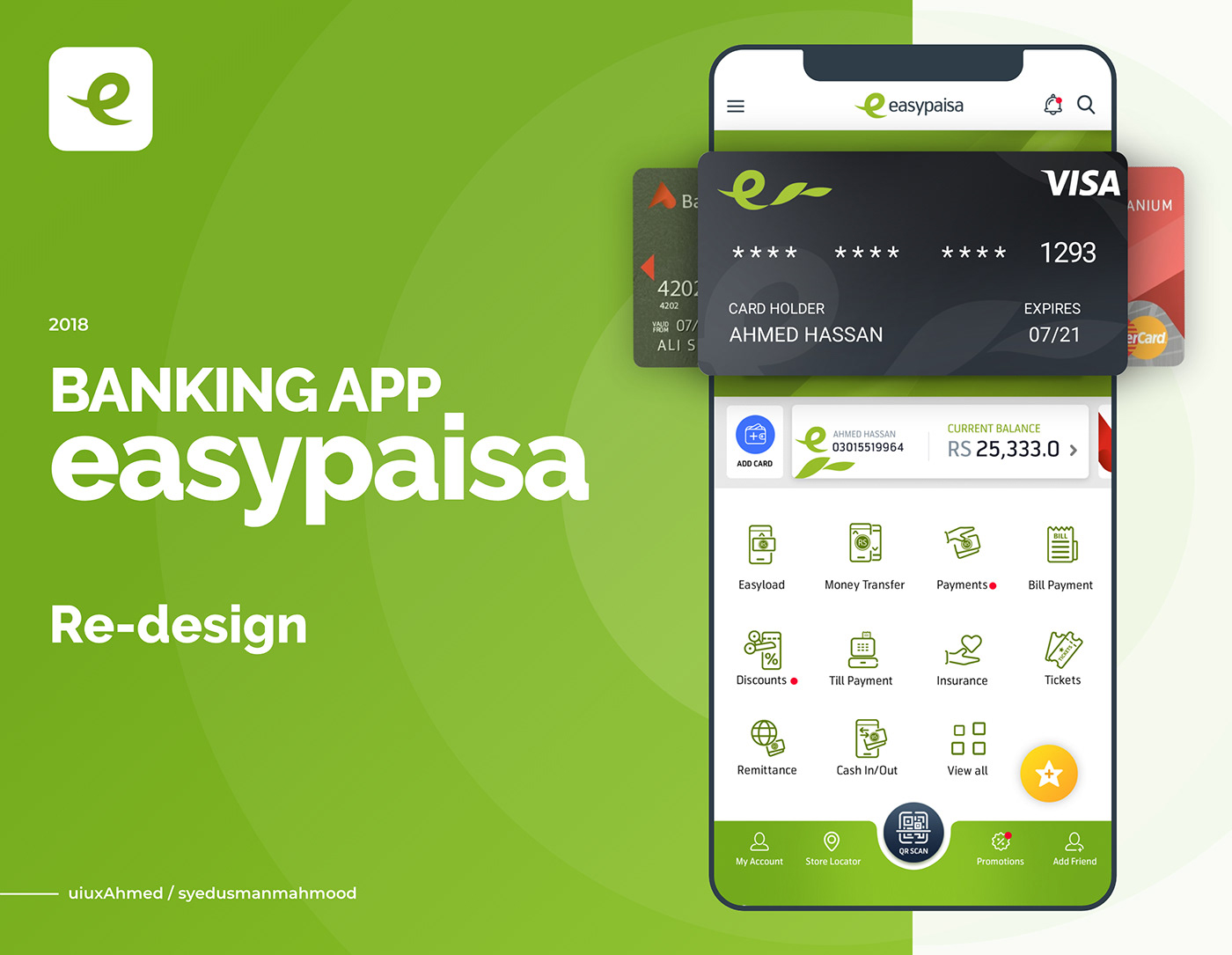 Preview Shot for easypaisa app / Banking app redesign