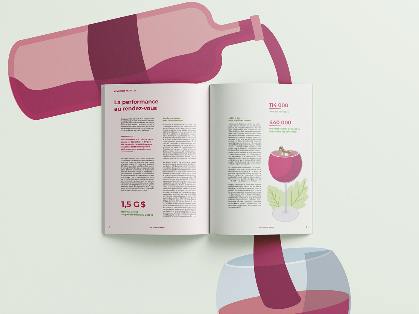 branding  editorial identité visuelle logo Mises en page rapport annuel