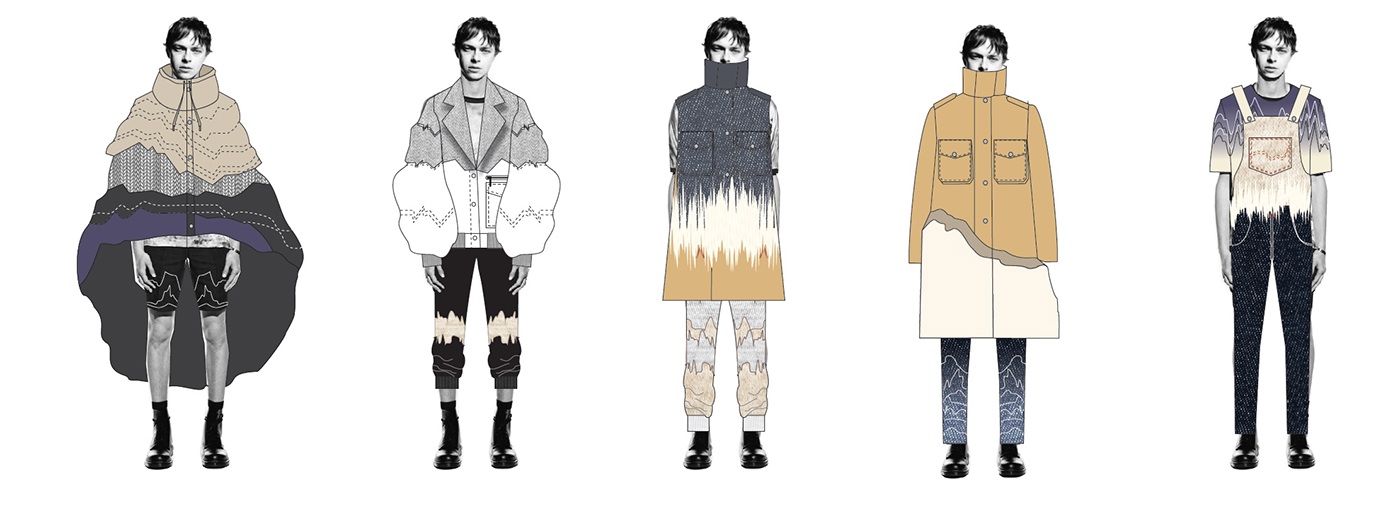 Fashion  sketches design digital