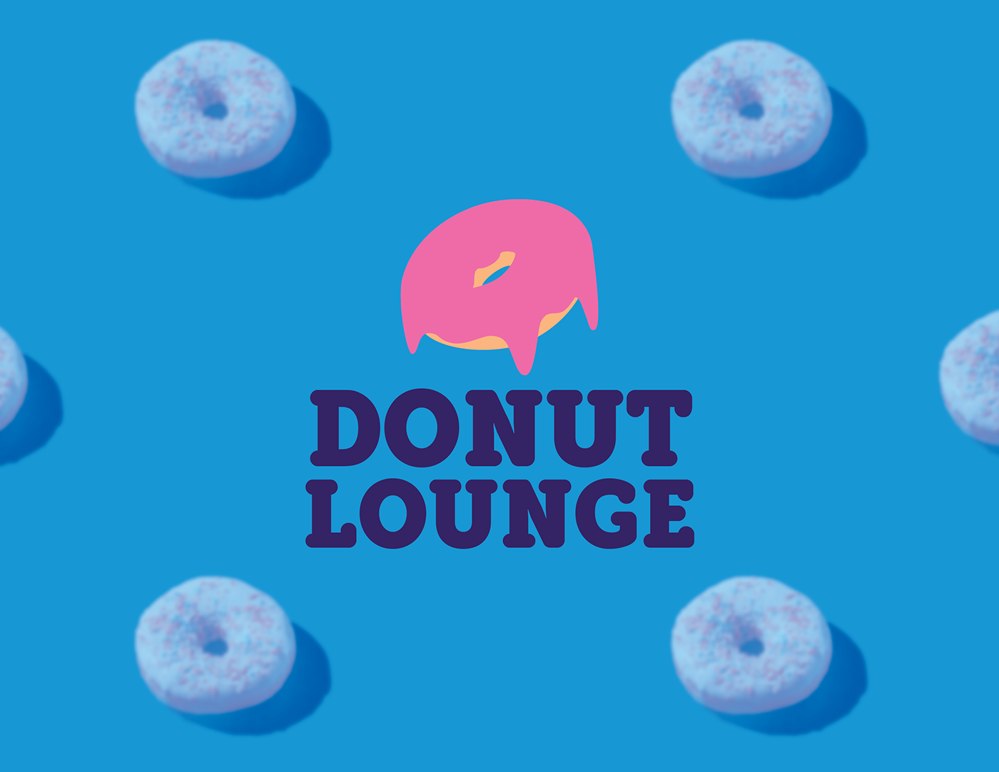 branding  dessert donut graphic design  logo Logo Design lounge