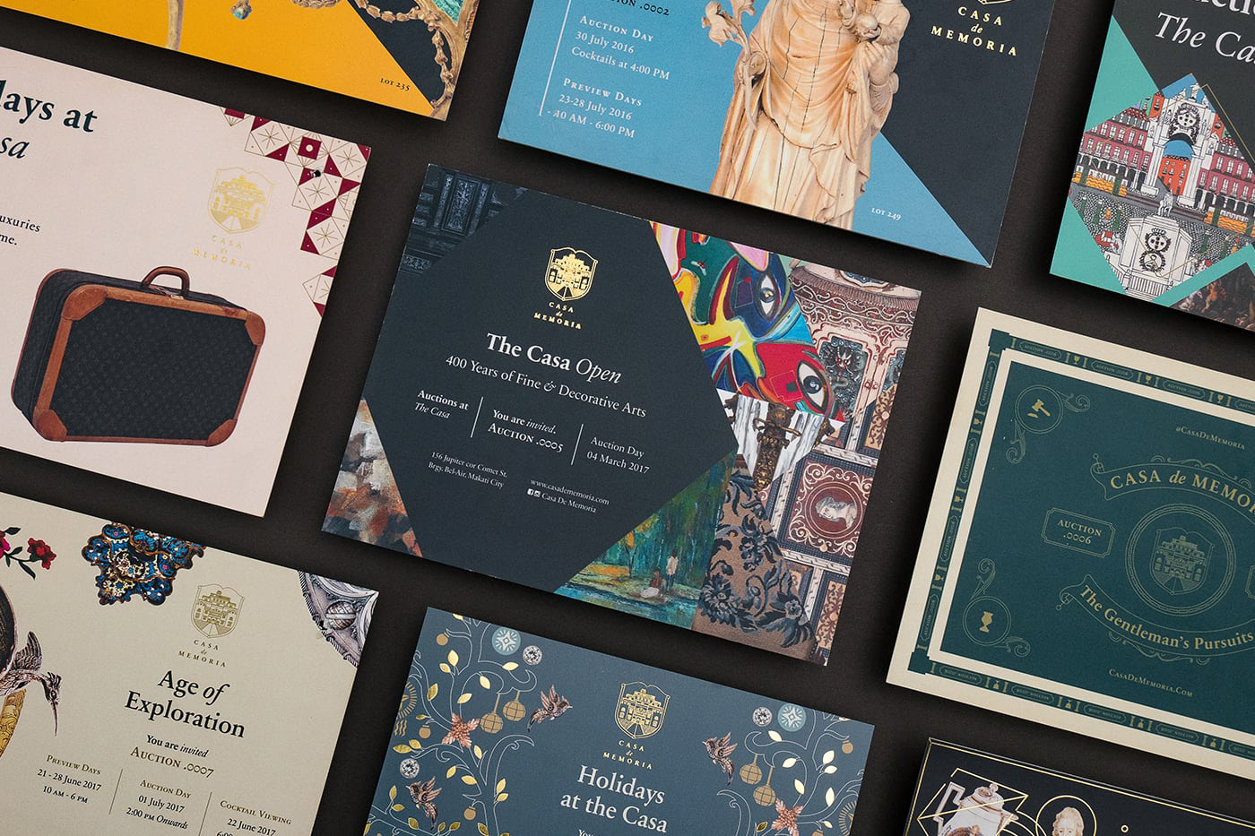 Auction House Europe art Antiques luxury branding  Layout Design Creative Direction 