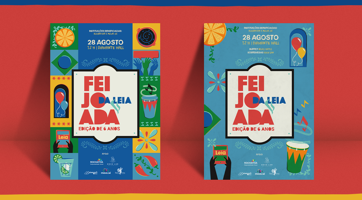 Brasil brasilidade Evento Feijoada ingredientes musica Redes Sociais Poster Design cultura Social media post