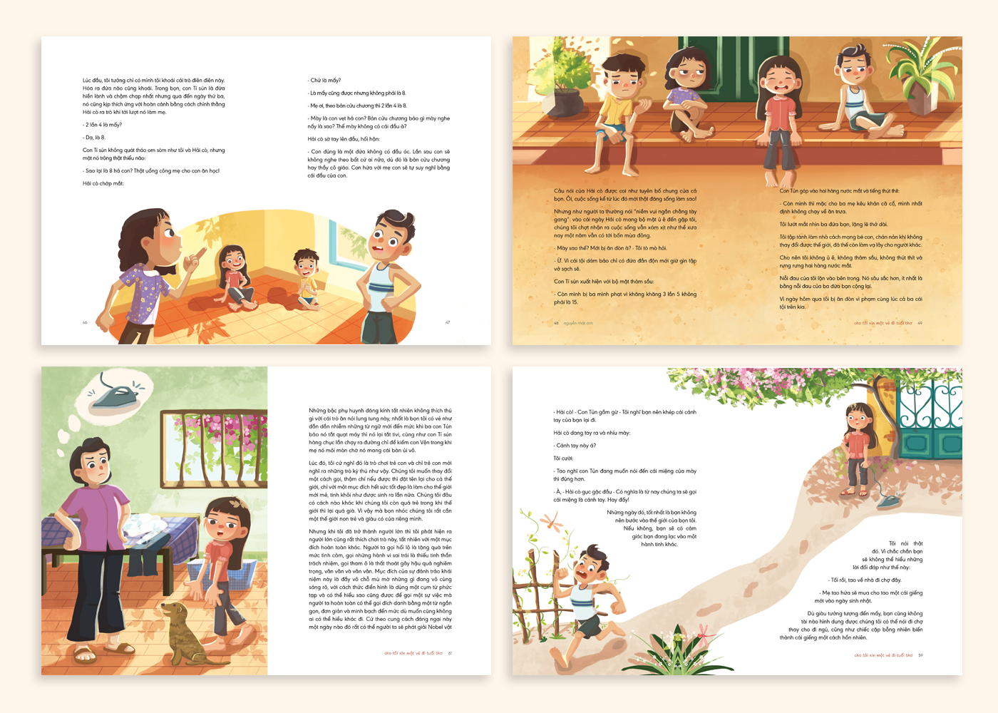 children childhood memories illustrations illustration book book cover Illustrator cartoon Character design  nguyen nhat anh