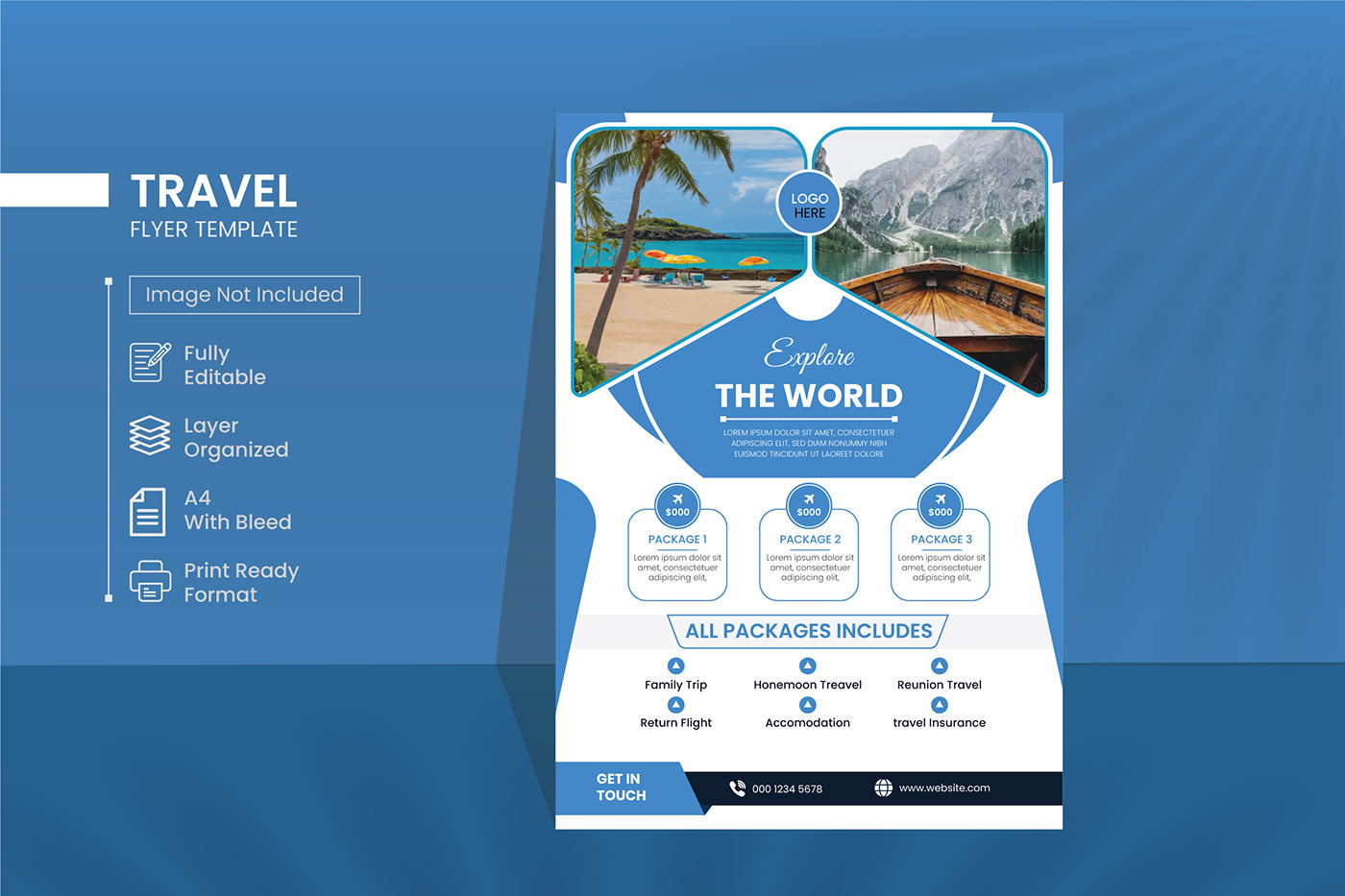flyer brochure Layout editorial Flyer Design healthcare flyer Travel Flyer corporate flyer design Behance