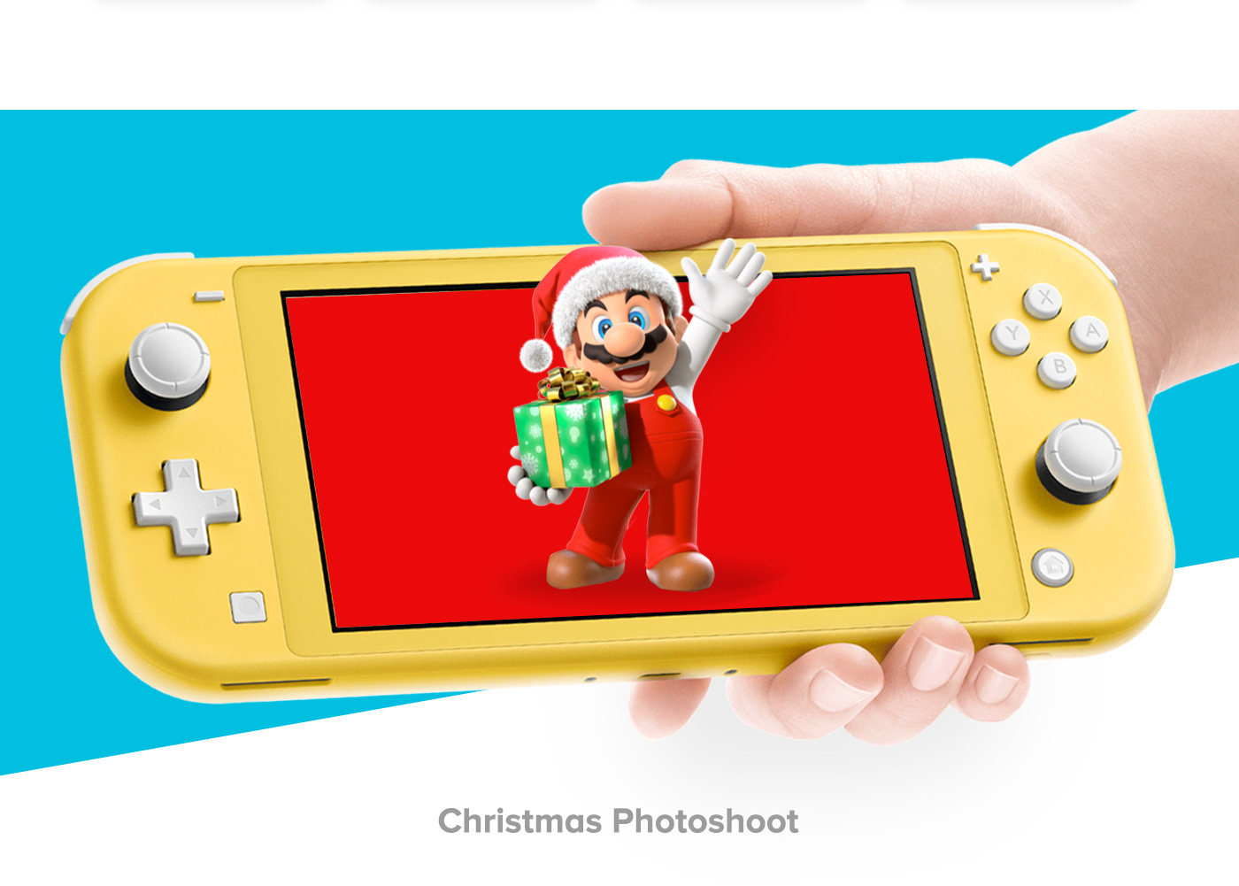 campaign nintendo switch photoshoot playstation social media Super Mario Switch Lite Videogames xbox