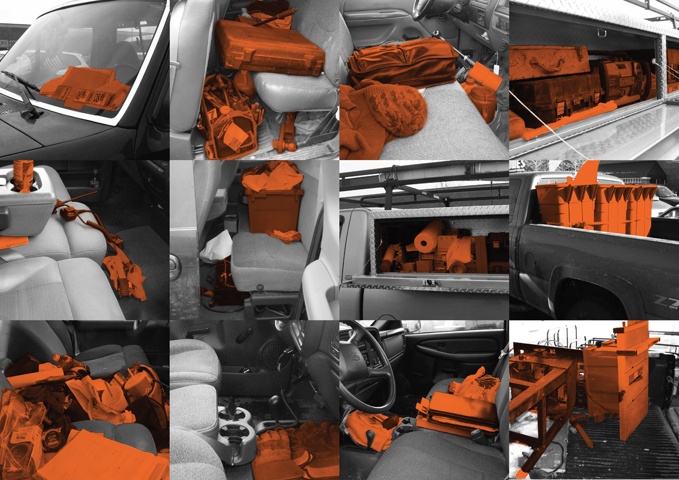 seats nesting storage automotive   pickup truck rear contractor product development