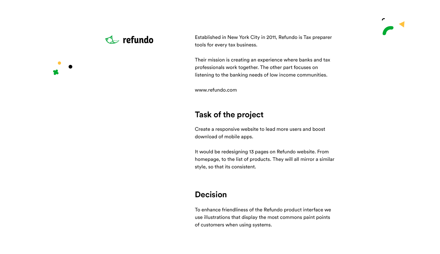 Describe about task of the project and how we take the decision.